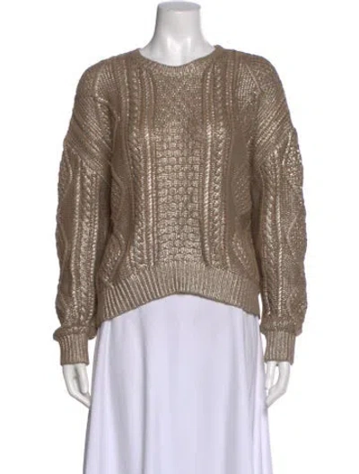 Pre-owned Electric & Rose Crew Neck Sweater In Neutral