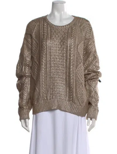 Pre-owned Electric & Rose Crew Neck Sweater In Neutral