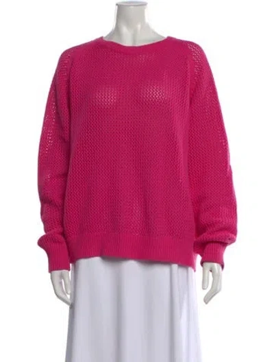 Pre-owned Electric & Rose Crew Neck Sweater In Pink