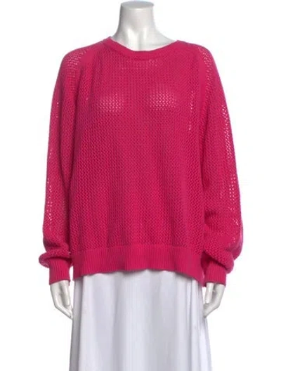 Pre-owned Electric & Rose Crew Neck Sweater In Pink