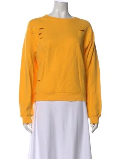 Pre-owned Electric & Rose Crew Neck Sweater In Yellow