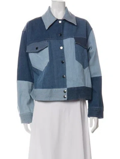 Pre-owned Electric & Rose Denim Jacket W/ Tags In Blue