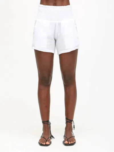 Electric & Rose Easy Beach Shorts In Cloud In White