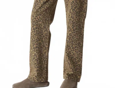 Electric & Rose Easy Leopard Pant In Natural In Multi