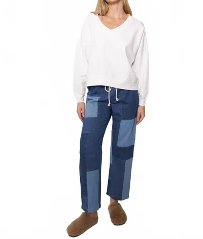 Electric & Rose Easy Pant In Patchwork Pacific In Multi