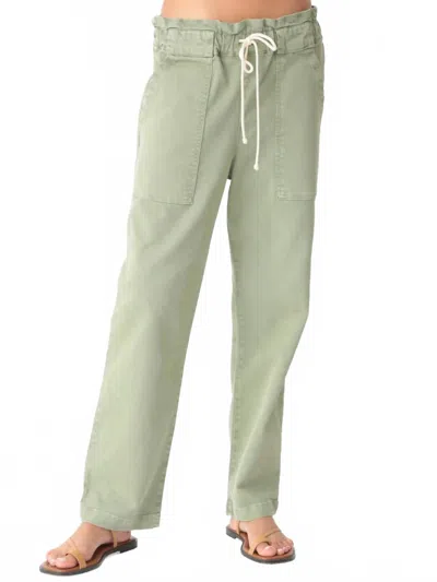 Electric & Rose Easy Pant In Vintage Canteen In Green