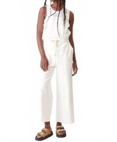 Electric & Rose Easy Straight Leg Overall In Ivory In White
