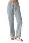 Electric & Rose Easy Straight Leg Pants In Indigo Stripe In Multi