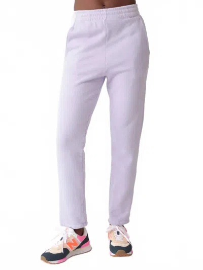 Electric & Rose Elin Retro Fleece Pant In Lavender In Multi
