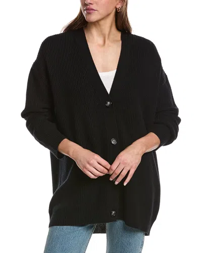 Electric & Rose Everyday Wool & Cashmere-blend Cardigan In Black