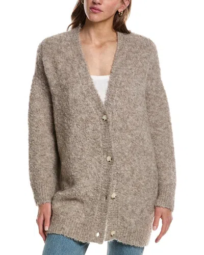 Electric & Rose Everyday Wool-blend Cardigan In Gray