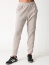 Electric & Rose Justice Thermal Sweatpant In Khaki In White
