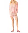 Electric & Rose Kira Sweater In Tangerine/pink In Multi