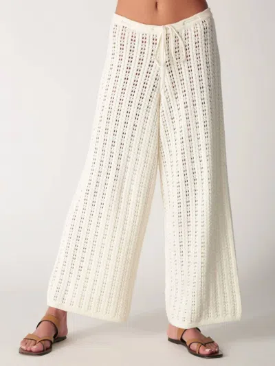 Electric & Rose Lee Lee Knit Pant In Ivory In Neutral