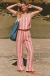 Electric & Rose Linen Sail Pants In Pink