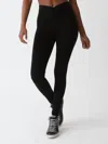 Electric & Rose Malone Ruched Legging In Onyx In Black