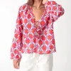 Electric & Rose Meridian Tie Top In Cherry In Red
