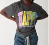 Electric & Rose Monica Tee In Rainbow/onyx In Gray