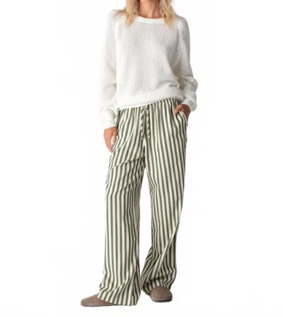 Electric & Rose Pisces Wide Leg Pant In Moss In Pink