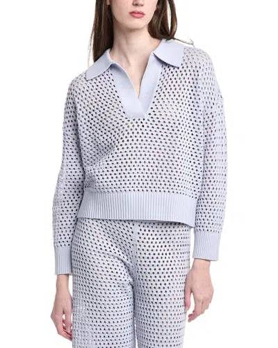 Electric & Rose Polo Sweater In Purple