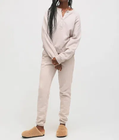 Electric & Rose Retro Fleece Robyn Sweatshirt In Khaki In Pink