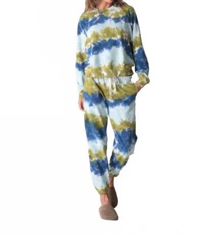 Electric & Rose Ronan Pullover Sweatshirt In Midnight Reef In Multi