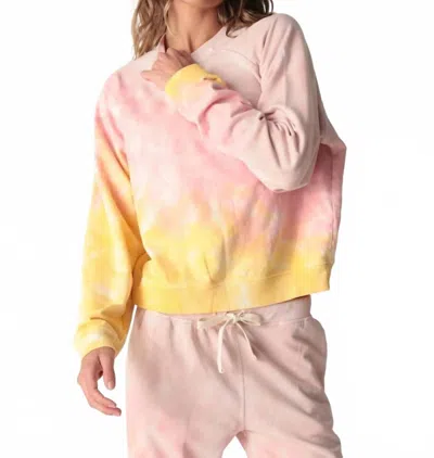 Electric & Rose Ronan Pullover Sweatshirt In Sunrise In Multi
