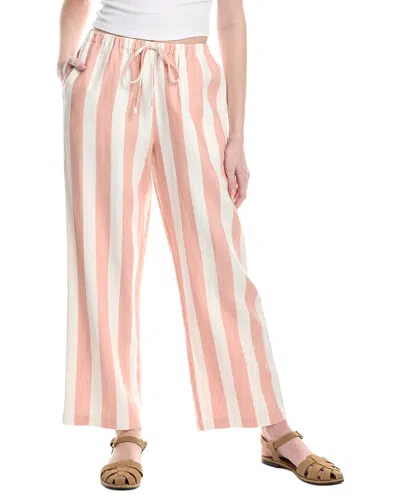 Electric & Rose Sail Crop Linen Pant In Multi