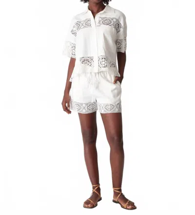 Electric & Rose Sail Short In Cloud In White