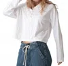 Electric & Rose Sammy Long Sleeve Tee In Cloud In White