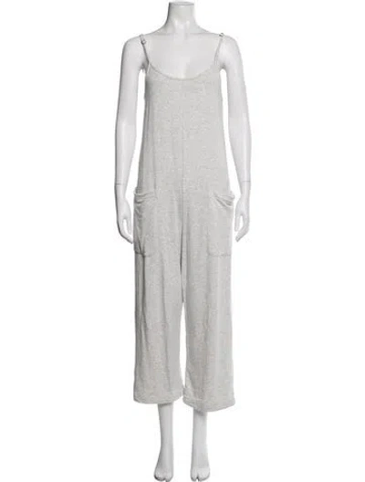 Pre-owned Electric & Rose Scoop Neck Jumpsuit In Grey
