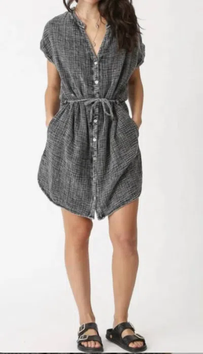 Electric & Rose Serra Dress-acid (gauze) In Onyx In Black