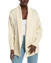 Electric & Rose Shay Shawl Cashmere-blend Cardigan In Neutral