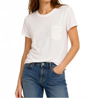Electric & Rose Short Sleeve Pocket Tee In Cloud In Gray