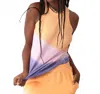 Electric & Rose Sinclair Rib Tank In Violet/melon In Multi