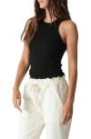 Electric & Rose Sinclair Tank Top In Onyx In Black
