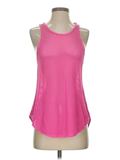Pre-owned Electric & Rose Sleeveless Top Pink Halter Neckline Tops