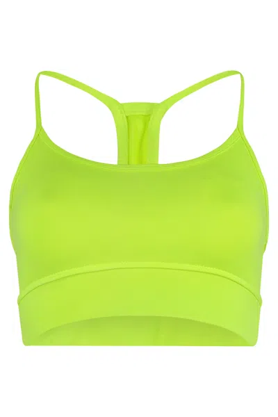 Electric & Rose Sporty Top In Technical Fabric In Green