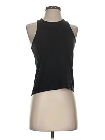 Pre-owned Electric & Rose Tank Top Black Halter Neckline Tops