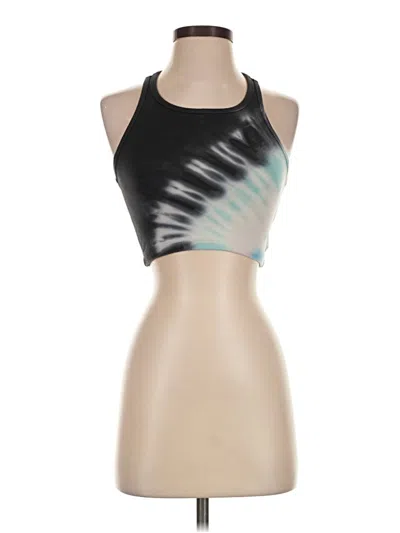 Pre-owned Electric & Rose Tank Top Black Tie-dye Pattern Scoop Neck Tops