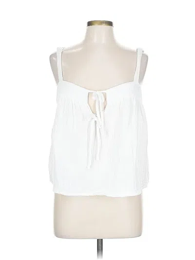 Pre-owned Electric & Rose Tank Top White Strapless Neckline Tops