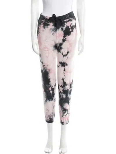 Pre-owned Electric & Rose Tie-dye Print Distressed Accents Sweatpants In Multi