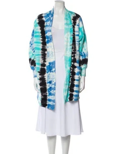 Pre-owned Electric & Rose Tie-dye Print Jacket In Blue