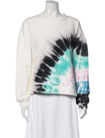 Pre-owned Electric & Rose Tie-dye Print Lounge Set In White