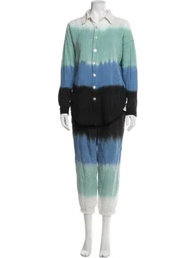 Pre-owned Electric & Rose Tie-dye Print Pant Set In Multi