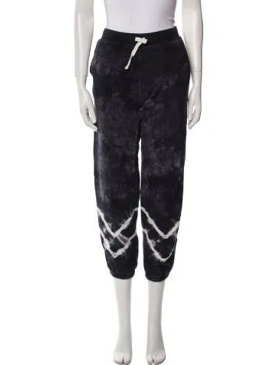 Pre-owned Electric & Rose Tie-dye Print Sweatpants In Black