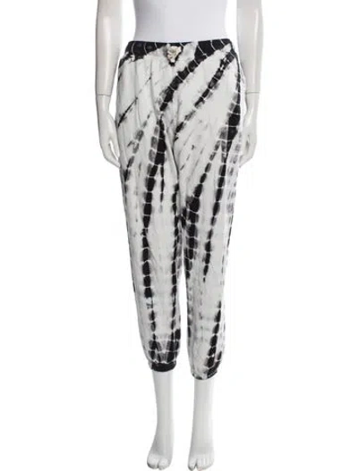 Pre-owned Electric & Rose Tie-dye Print Sweatpants In White