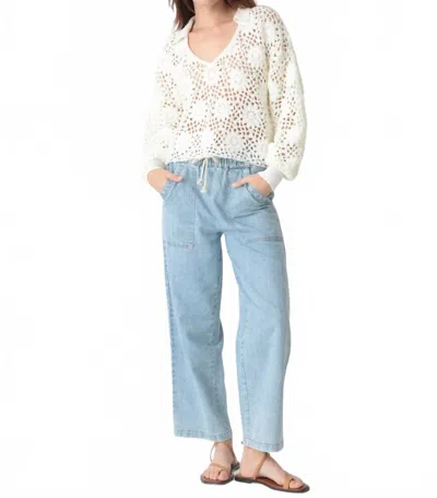 Electric & Rose Vera Sweater In Cloud In White