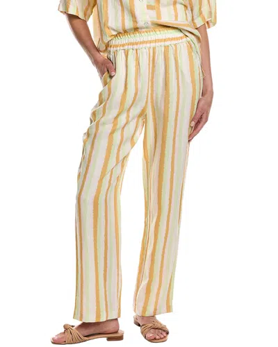 Electric & Rose Weekend Linen Pant In Yellow