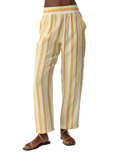 Electric & Rose Weekend Pant In Tangerine / Lime In Multi